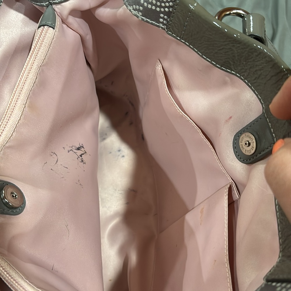 Coach Gray Ashley Dotted Op Carryall Bag‎ - Picture 12 of 15